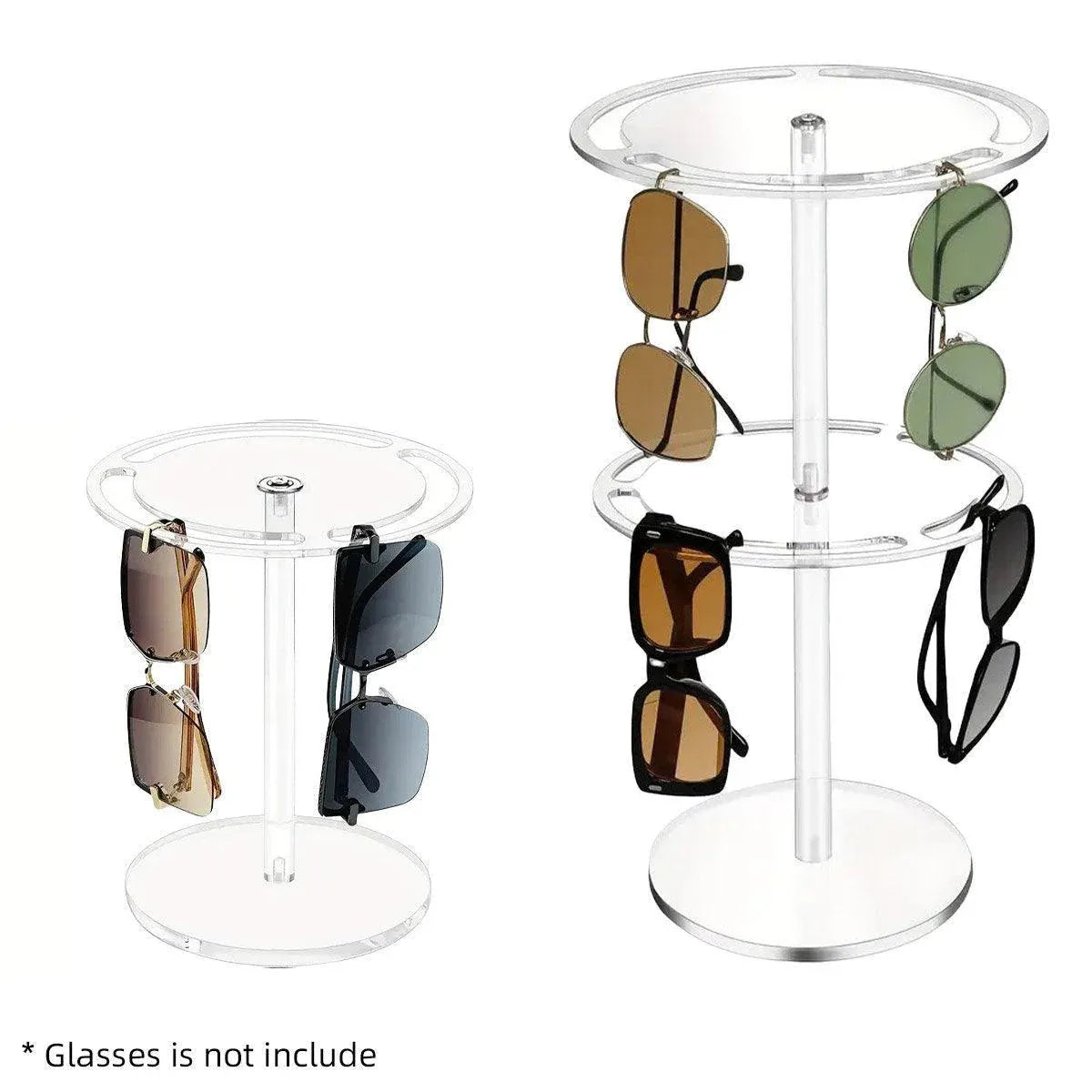 360 Degree Rotating Eyeglasses Display Stand Desktop Holder Organizer Glasses Storage - 1-Layer V528-STAND-1C-553188