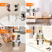 360 Degree Rotating Eyeglasses Display Stand Desktop Holder Organizer Glasses Storage - 1-Layer V528-STAND-1C-553188