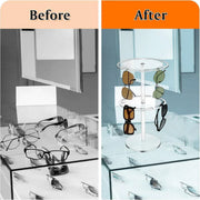 360 Degree Rotating Eyeglasses Display Stand Desktop Holder Organizer Glasses Storage - 1-Layer V528-STAND-1C-553188