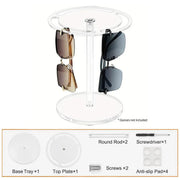 360 Degree Rotating Eyeglasses Display Stand Desktop Holder Organizer Glasses Storage - 1-Layer V528-STAND-1C-553188