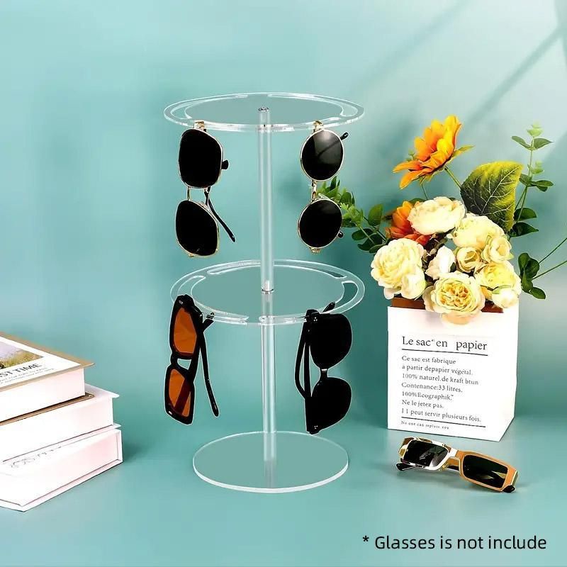 360 Degree Rotating Eyeglasses Display Stand Desktop Holder Organizer Glasses Storage - 1-Layer V528-STAND-1C-553188