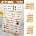 Wooden Earrings Display Rack Multi Tier Jewelry Stand Organizer Earrings Holder - 3-Tier V528-STAND-3-764749