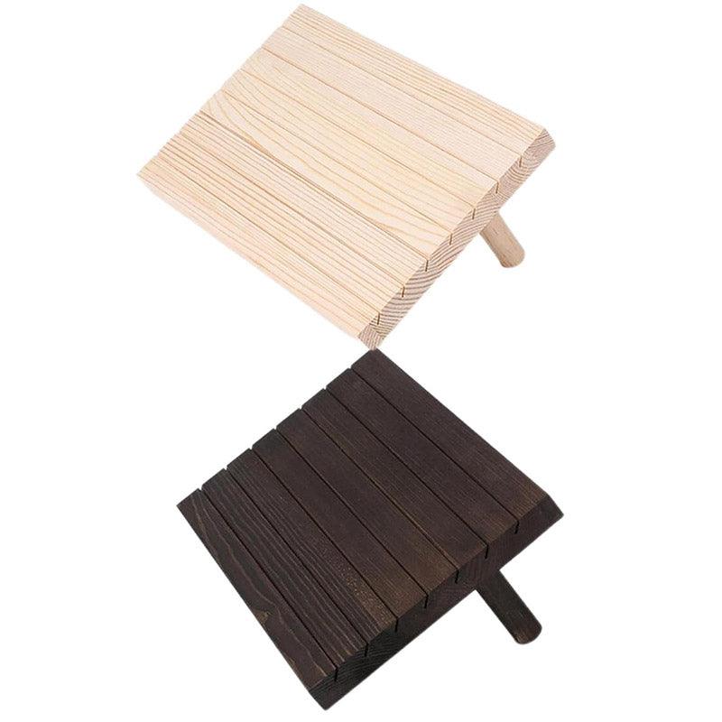 Wooden Earrings and Studs Display Rack Jewellery Organizer Stand 7 Slots Storage - Beige V528-STAND-BEIGE-436525