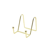 Iron Display Stand Dish Rack-Plate Bowl Picture Frame Photo Book Pedestal Holder - Gold-S V528-STAND-GOLD-S-1PC-67296