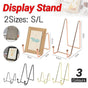 Iron Display Stand Dish Rack-Plate Bowl Picture Frame Photo Book Pedestal Holder - Rose Gold-S V528-STAND-ROSEGOLD-S-1PC-65494