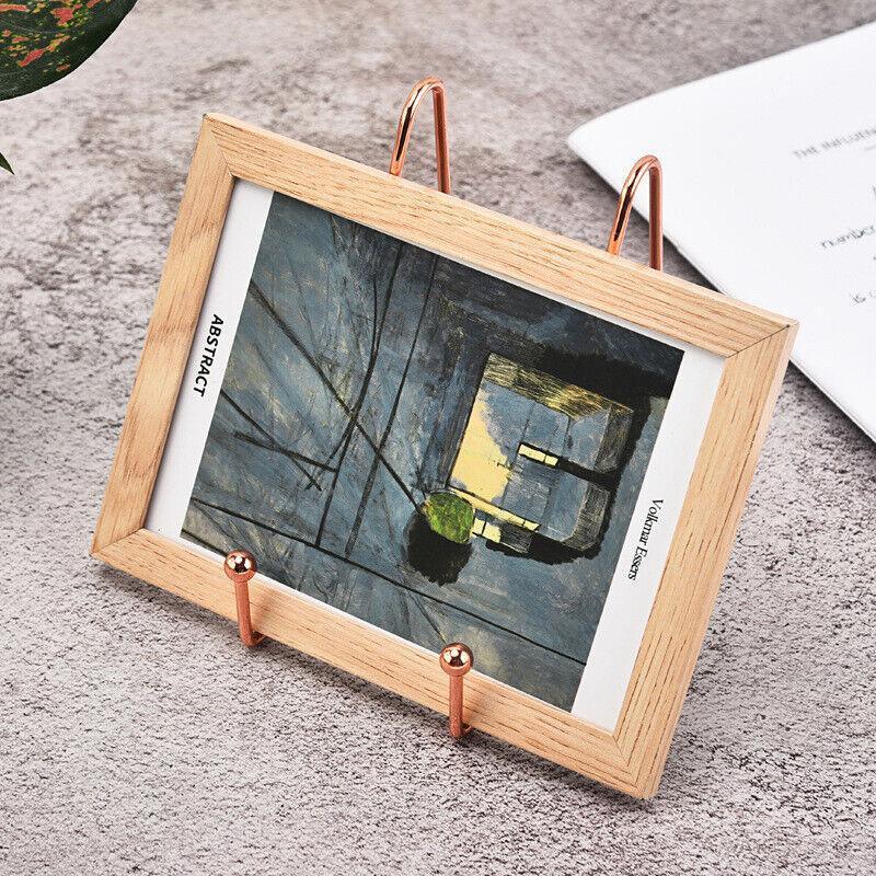 Iron Display Stand Dish Rack-Plate Bowl Picture Frame Photo Book Pedestal Holder - Rose Gold-S V528-STAND-ROSEGOLD-S-1PC-65494