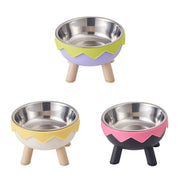 Eggshell Tall Pet Bowl Cat Dog Food Bowl Anti Slip Durable Raised Feeding Bowl - Green V528-STANDING-BOWL-GREEN-328472