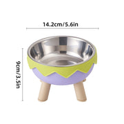 Eggshell Tall Pet Bowl Cat Dog Food Bowl Anti Slip Durable Raised Feeding Bowl - Green V528-STANDING-BOWL-GREEN-328472