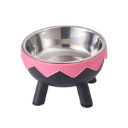 Eggshell Tall Pet Bowl Cat Dog Food Bowl Anti Slip Durable Raised Feeding Bowl - Green V528-STANDING-BOWL-GREEN-328472