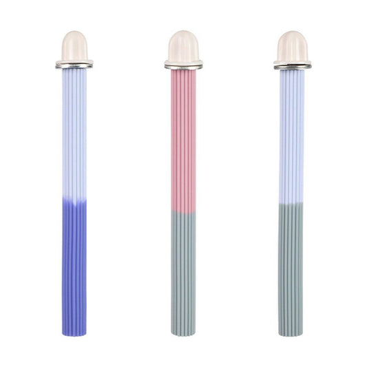 Non-Slip Silicone Parrot Perch Stand Stick Grinding Claw Bird Cage Accessories - White Blue V528-STANDSTICK-WHITE-BLUE-628788