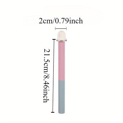 Non-Slip Silicone Parrot Perch Stand Stick Grinding Claw Bird Cage Accessories - White Blue V528-STANDSTICK-WHITE-BLUE-628788