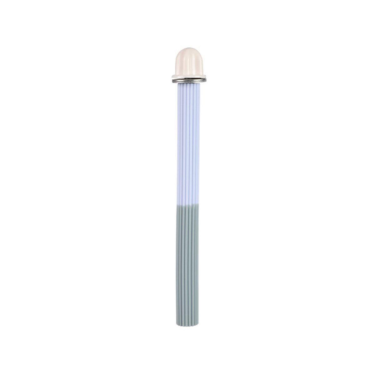 Non-Slip Silicone Parrot Perch Stand Stick Grinding Claw Bird Cage Accessories - White Blue V528-STANDSTICK-WHITE-BLUE-628788