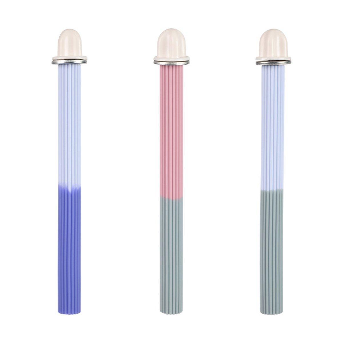 Non-Slip Silicone Parrot Perch Stand Stick Grinding Claw Bird Cage Accessories - White Grey V528-STANDSTICK-WHITE-GREY-145793