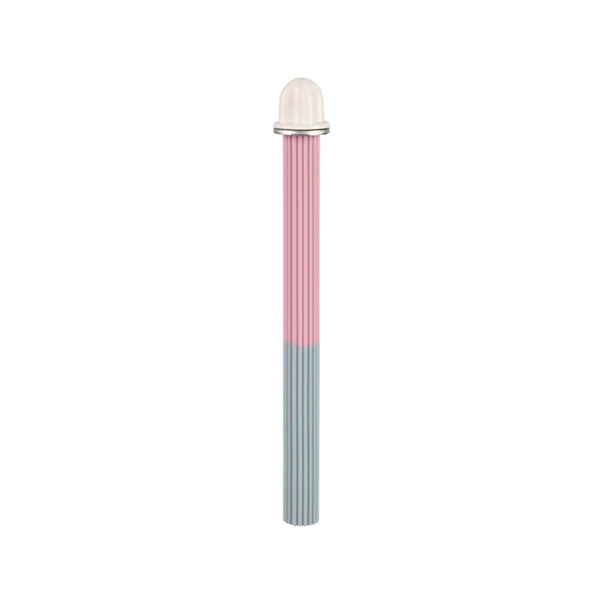 Non-Slip Silicone Parrot Perch Stand Stick Grinding Claw Bird Cage Accessories - White Grey V528-STANDSTICK-WHITE-GREY-145793