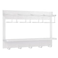 Magnetic Mug Organizer Cup Holder Wall Mount Storage for Kitchen Office Home Use - White V528-STANLEY-WHITE-895605