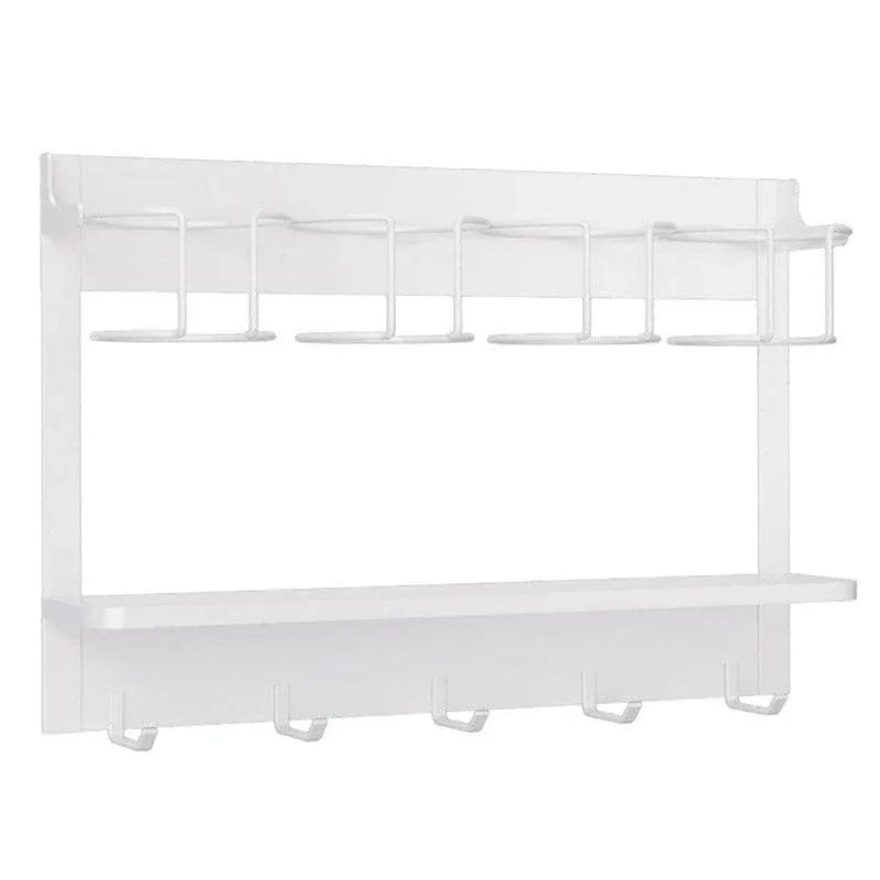 Magnetic Mug Organizer Cup Holder Wall Mount Storage for Kitchen Office Home Use - White V528-STANLEY-WHITE-895605