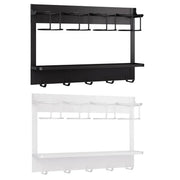 Magnetic Mug Organizer Cup Holder Wall Mount Storage for Kitchen Office Home Use - White V528-STANLEY-WHITE-895605