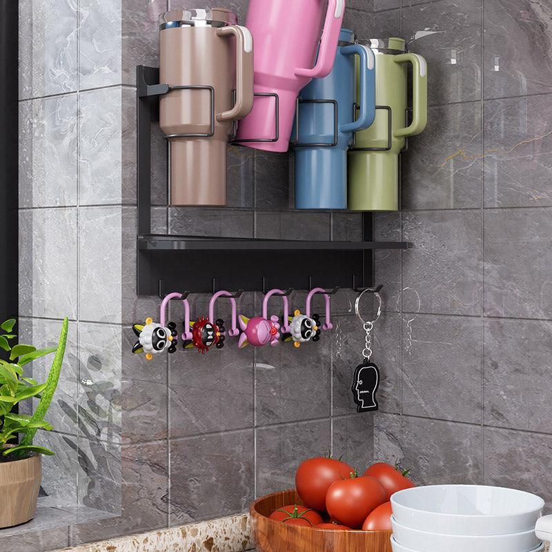 Magnetic Mug Organizer Cup Holder Wall Mount Storage for Kitchen Office Home Use - White V528-STANLEY-WHITE-895605
