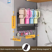 Magnetic Mug Organizer Cup Holder Wall Mount Storage for Kitchen Office Home Use - White V528-STANLEY-WHITE-895605