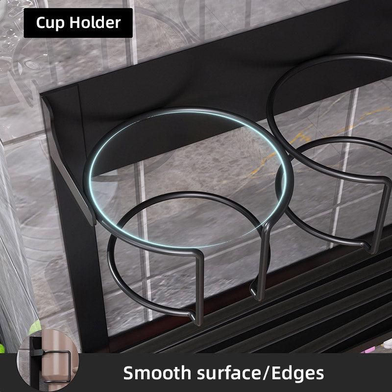 Magnetic Mug Organizer Cup Holder Wall Mount Storage for Kitchen Office Home Use - White V528-STANLEY-WHITE-895605