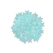 100 Pieces Glow-in-the-Dark Luminous Star Wall Stickers for Bedroom or Ceiling Decor - Blue V528-STAR-BLUE-100PCS-785240