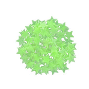 100 Pieces Glow-in-the-Dark Luminous Star Wall Stickers for Bedroom or Ceiling Decor - Blue V528-STAR-BLUE-100PCS-785240