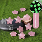 Luminous Stars Set 100PCS Fluorescent Five Pointed Plastic Stars DIY Decor V528-STAR-COLOURFUL-100PCS-936124