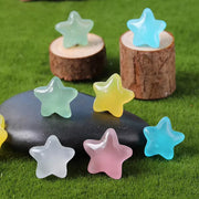 Luminous Stars Set 100PCS Fluorescent Five Pointed Plastic Stars DIY Decor V528-STAR-COLOURFUL-100PCS-936124