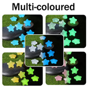 Luminous Stars Set 100PCS Fluorescent Five Pointed Plastic Stars DIY Decor V528-STAR-COLOURFUL-100PCS-936124