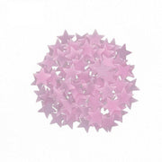 100 Pieces Glow-in-the-Dark Luminous Star Wall Stickers for Bedroom or Ceiling Decor - Multicolour V528-STAR-MULTICOLOURED-100PCS-123789