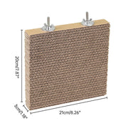 Parrot Toy Bird Cage Accessories Anti-bite Hair Grinding Pad Relieve Boredom V528-STATION-PLATE-416186