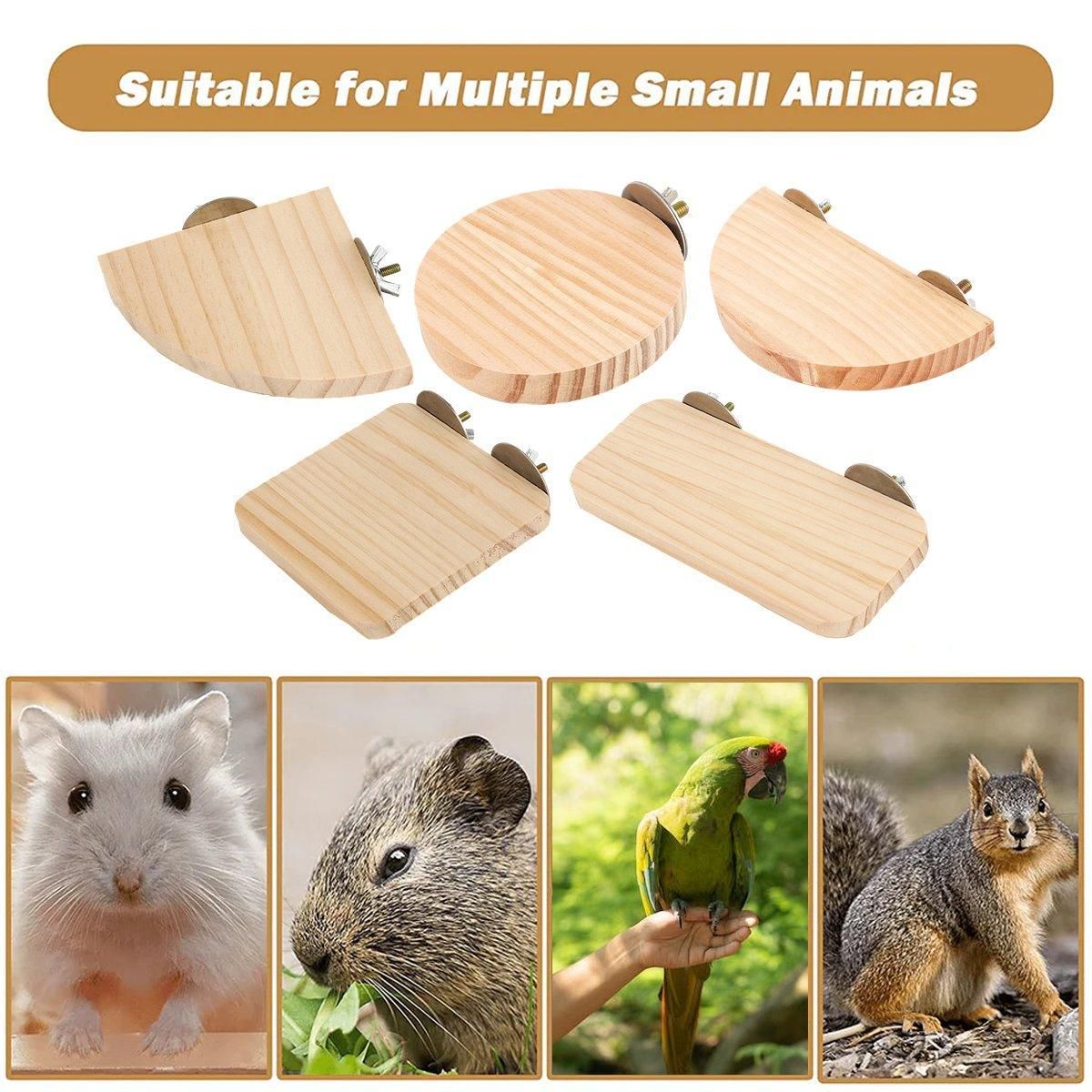 Hamster Parrot Play Stand Jump Platform Squirrel Cage Accessories Gear Pet Toy - A2101 (10*10*1.2cm) V528-STATION-PLATE-A2101-992156