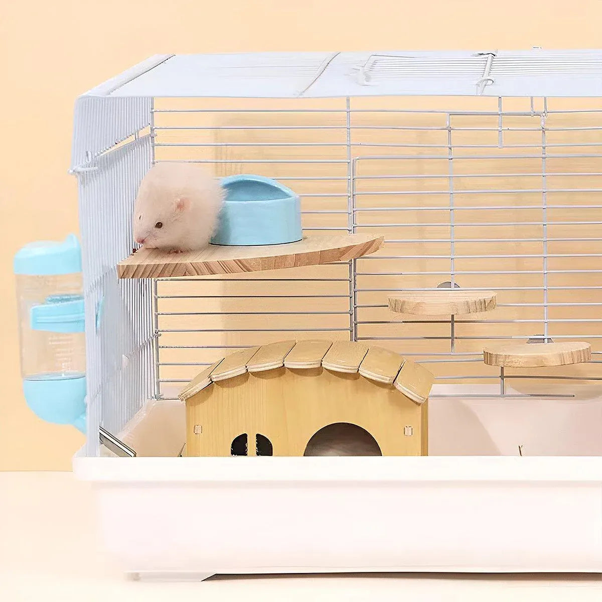 Hamster Parrot Play Stand Jump Platform Squirrel Cage Accessories Gear Pet Toy - A2101 (10*10*1.2cm) V528-STATION-PLATE-A2101-992156