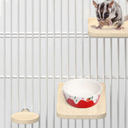 Hamster Parrot Play Stand Jump Platform Squirrel Cage Accessories Gear Pet Toy - A2101 (10*10*1.2cm) V528-STATION-PLATE-A2101-992156
