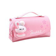 Functional Pencil Case Stationery Bag Pen Holder Storage Organizer for School - 03