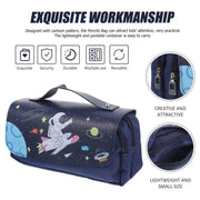 Functional Pencil Case Stationery Bag Pen Holder Storage Organizer for School - 04