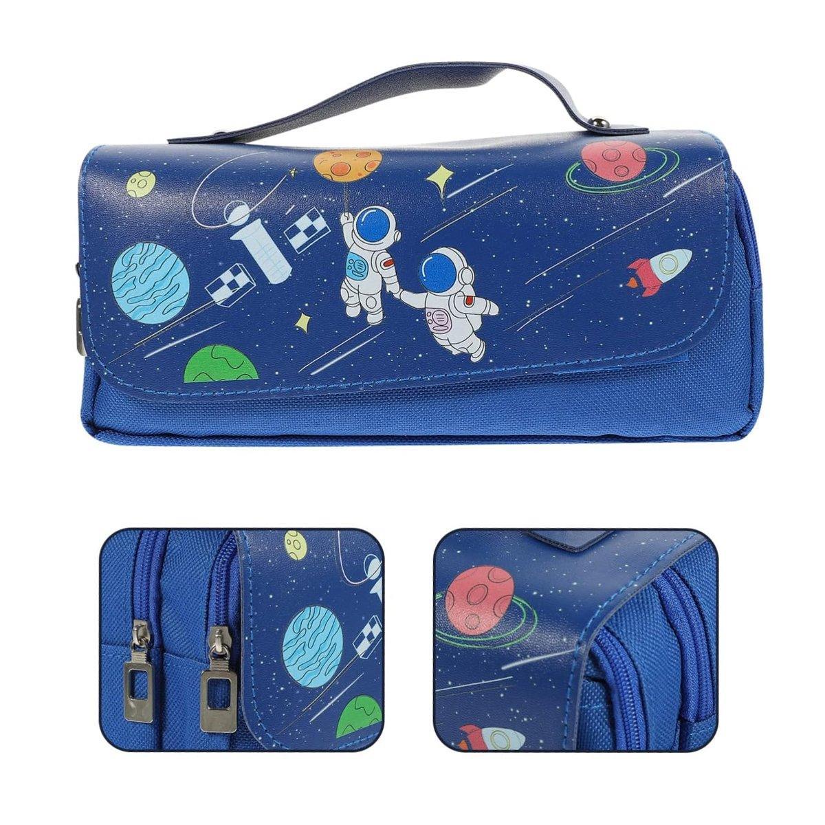 Functional Pencil Case Stationery Bag Pen Holder Storage Organizer for School - 04 V528-STATIONERY-BOX-04-330830