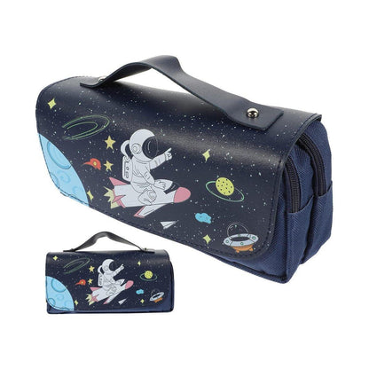 Functional Pencil Case Stationery Bag Pen Holder Storage Organizer for School - 04 V528-STATIONERY-BOX-04-330830