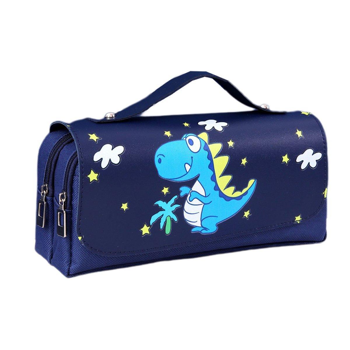 Functional Pencil Case Stationery Bag Pen Holder Storage Organizer for School - 05