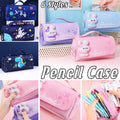 Functional Pencil Case Stationery Bag Pen Holder Storage Organizer for School - 06