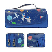 Functional Pencil Case Stationery Bag Pen Holder Storage Organizer for School - 06