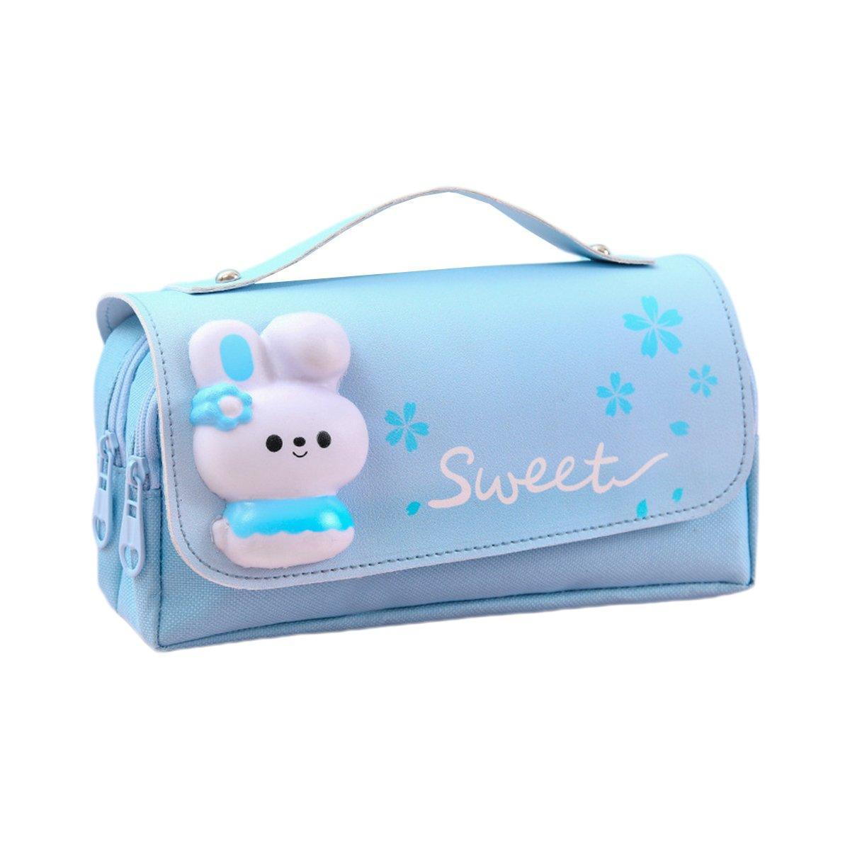Functional Pencil Case Stationery Bag Pen Holder Storage Organizer for School - 06 V528-STATIONERY-BOX-06-737660