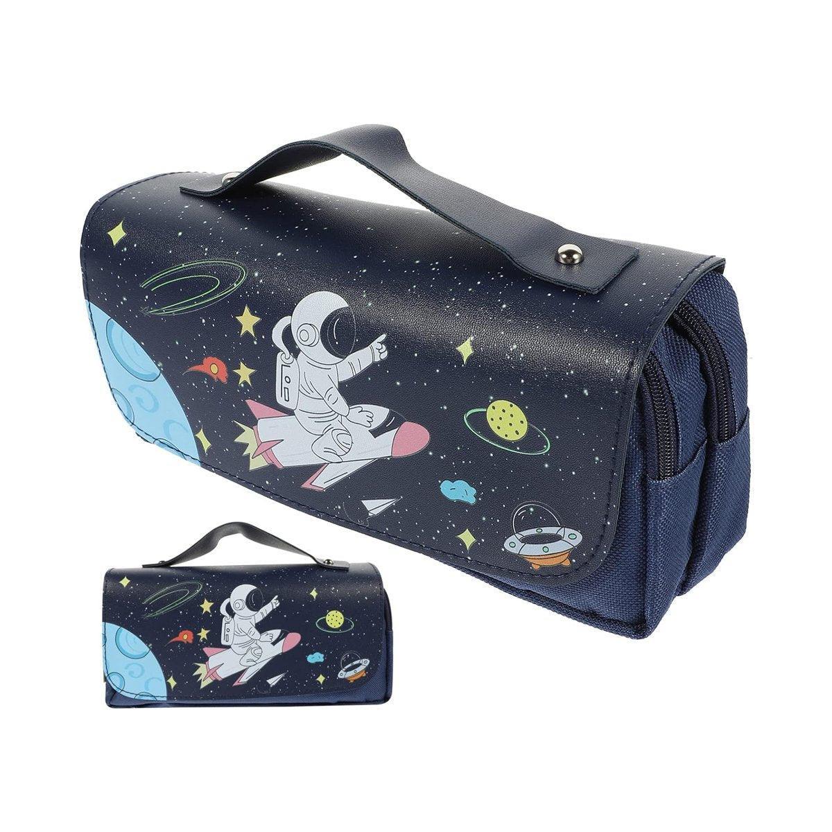 Functional Pencil Case Stationery Bag Pen Holder Storage Organizer for School - 06 V528-STATIONERY-BOX-06-737660
