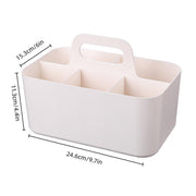 Multi Functional Desktop Organizer Compartmentalized Storage Box Portable Basket - Pink V528-STATIONERY-BOX-PINK-494068