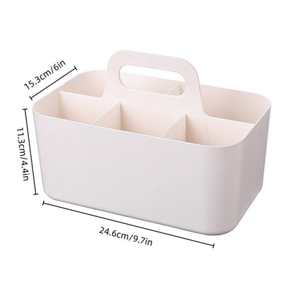 Multi Functional Desktop Organizer Compartmentalized Storage Box Portable Basket - Pink V528-STATIONERY-BOX-PINK-494068