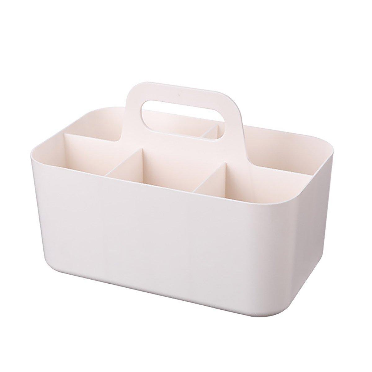 Multi Functional Desktop Organizer Compartmentalized Storage Box Portable Basket - Pink V528-STATIONERY-BOX-PINK-494068