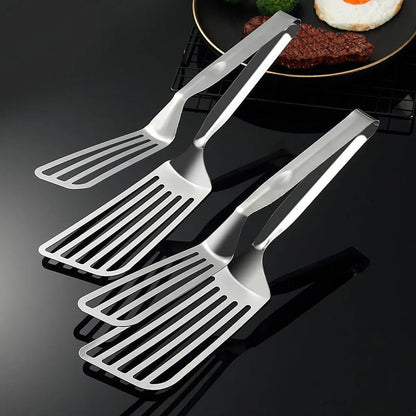 Stainless Steel Steak Tongs Multi-Functional Kitchen Tool for BBQ and Fried Fish V528-STEAK-CLIPS-287837