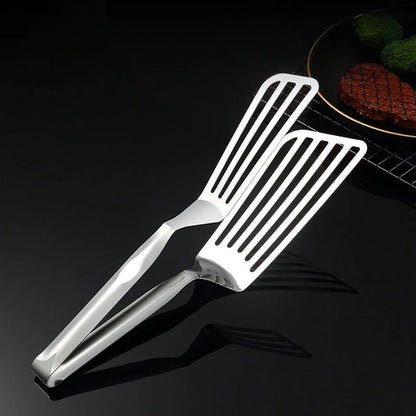 Stainless Steel Steak Tongs Multi-Functional Kitchen Tool for BBQ and Fried Fish V528-STEAK-CLIPS-287837