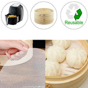 3pcs Silicone Steamer Pad Steamer Cloth Non stick Drawer Cloth Reusable Kitchen V528-STEAMERLINING-3PCS9IN-83360