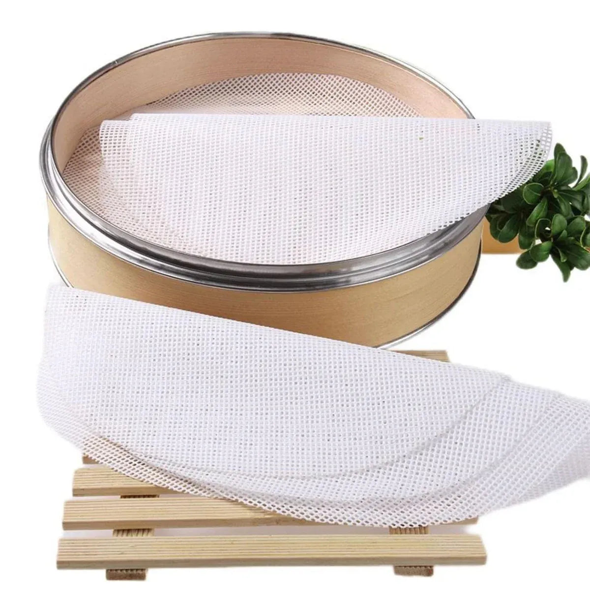 3pcs Silicone Steamer Pad Steamer Cloth Non stick Drawer Cloth Reusable Kitchen V528-STEAMERLINING-3PCS9IN-83360